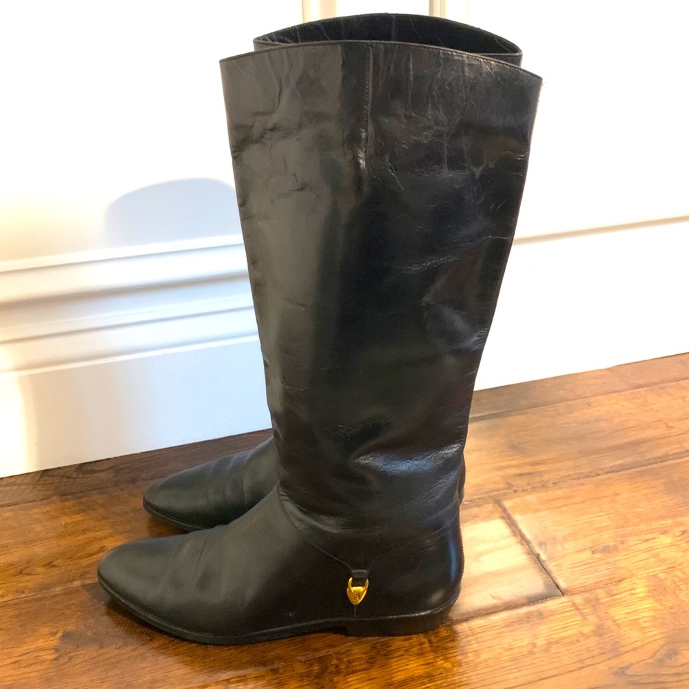 Etienne Aguilar Black Leather Boots